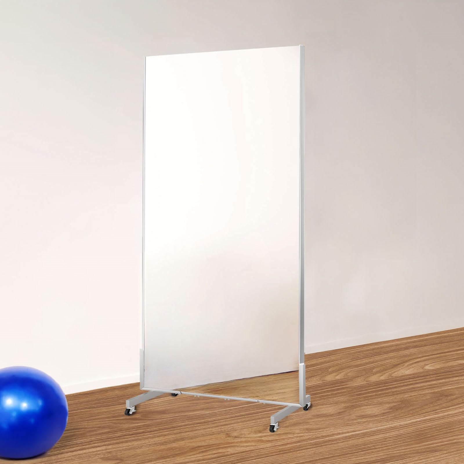 Amazon.co.jp: brisafe 割れない鏡 移動式スポーツミラー キャスター